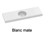 Plan vasque lavabo PMR, adaptée aux personnes à mobilité réduite, L. 80 à 200 cm x P. 46 à 80 cm, résine composite de haute qualité, Finition lisse blanc, Livraison Offerte.